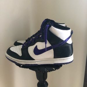 Nike Dunk High GS ‘White Varsity Purple’ Size 5.5Y, Womens 7,